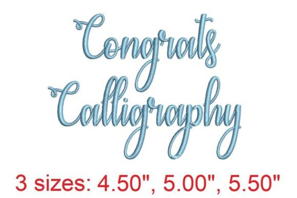 Congrats Calligraphy Embroidery Font: Crafting Personalized Elegance