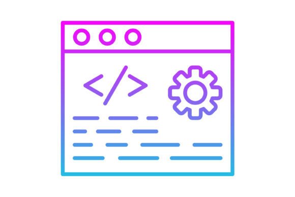 Development Line Gradient Icon: A Modern Asset for Digital Design