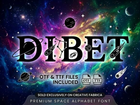 Dibet: A Typeface That Captures the Cosmic and Interstellar Soul