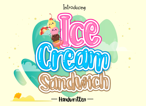 Ice Cream Sandwich: The Sweet, Handwritten Font for Joyful Design