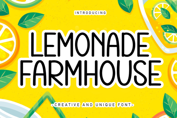 Lemonade Farmhouse: A Sweet Handwritten Font for Every Design