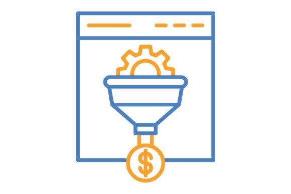 Practical Design with the Conversion Blue & Orange Line Icon Set
