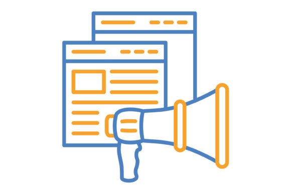 Promote Blue & Orange Line Icon: A Guide for Creators