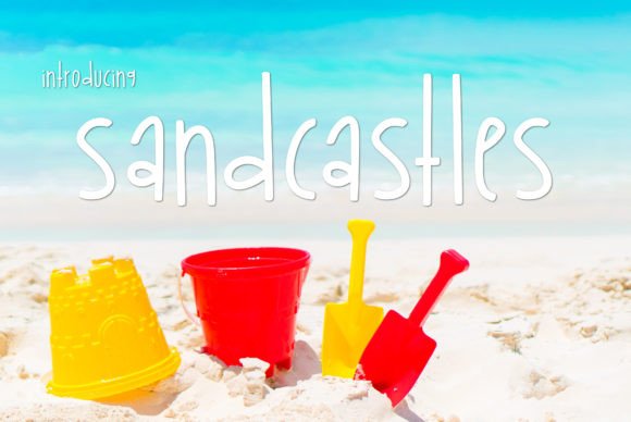 Sandcastles: The Whimsical Typeface for Beachy, Lighthearted Design