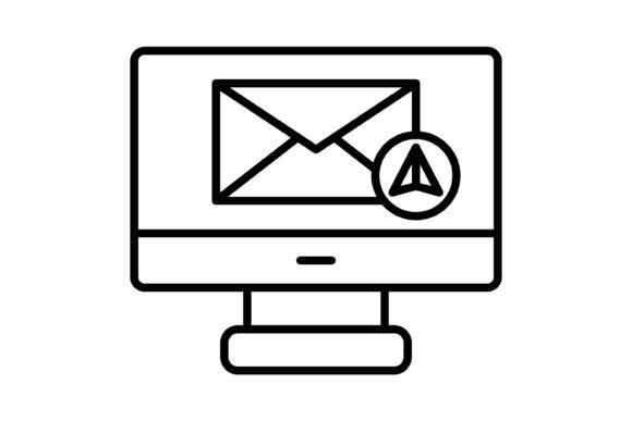 Send Mail Outline Icon: A Crisp Asset for Modern Design