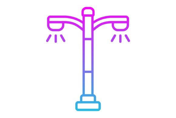 Smart Lighting Line Gradient Icon: A Modern Design Essential