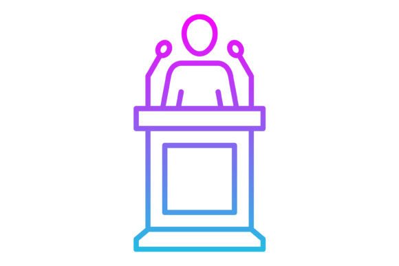 Speech Line Gradient Icon: A Modern Visual Language