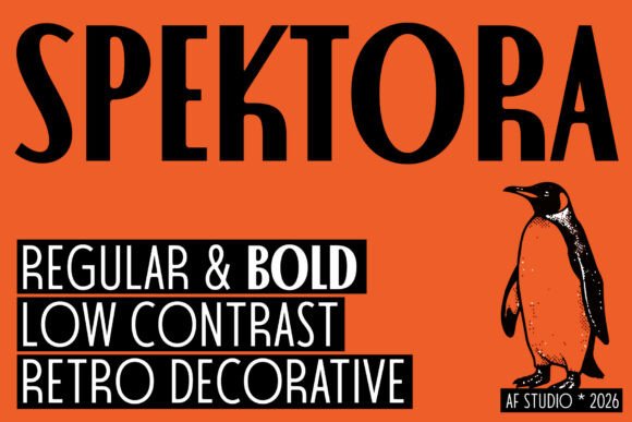Spektora: The Bold Display Font with a Retro Soul