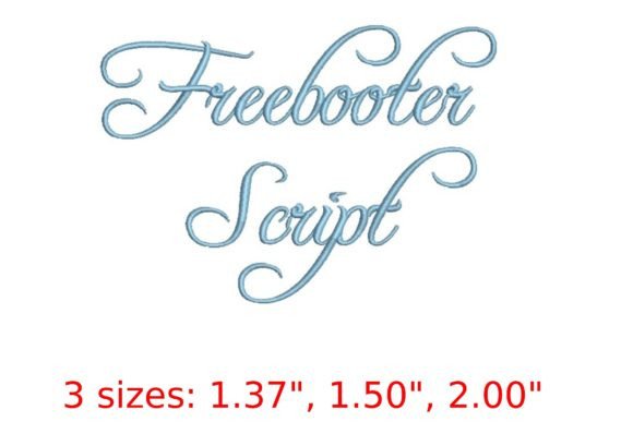 Unleash Bold Adventures with Freebooter Script Embroidery Font